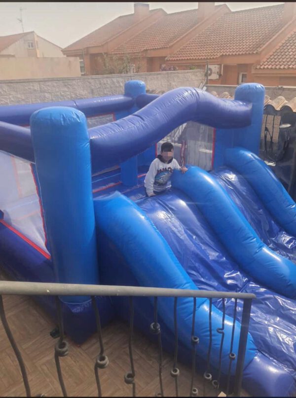 Castillo Hinchable Valencia Tobogan Azul